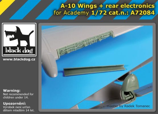 A-10 wings & rear electronics 1:72