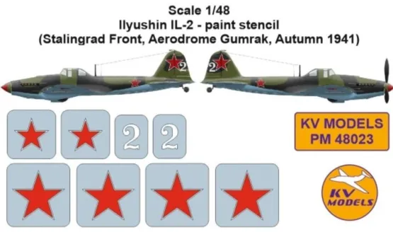 Il-2 mask ( Stalingrad 1941) for Zvezda 1:48