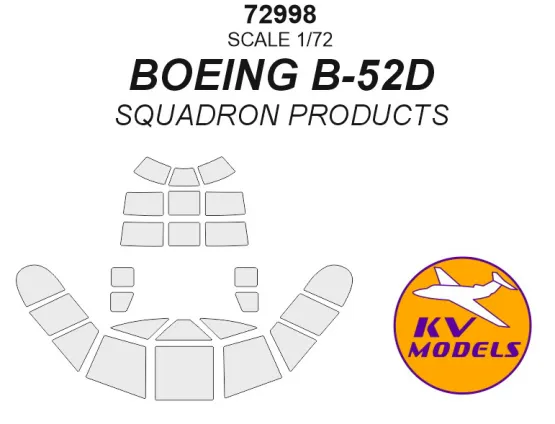 B-52 mask for Monogram (Squadron canopy) 1:72