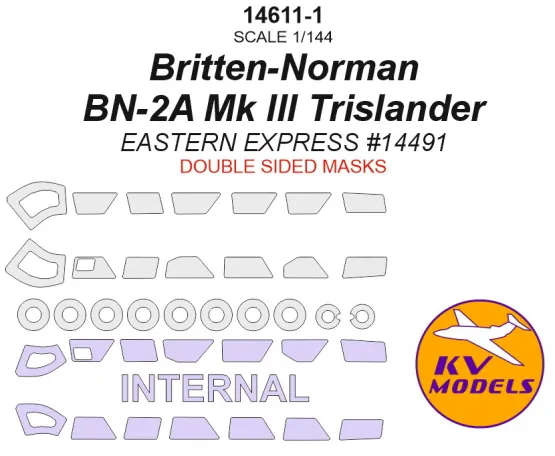 BN-2A Mk III Trislander mask (double sided) for E.E. 1:144