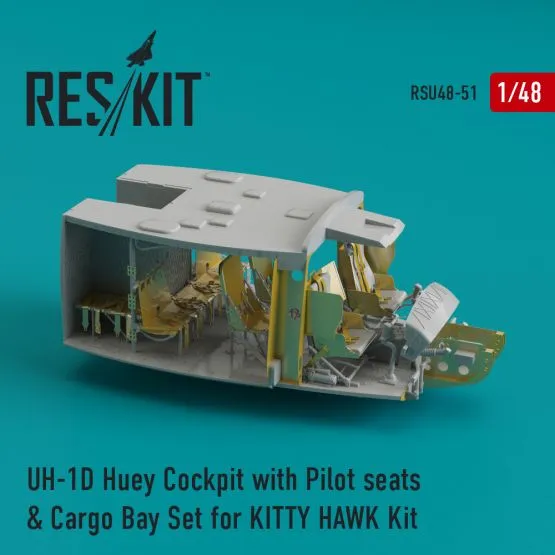 UH-1D Huey Cockpit & Cargo Bay Set 1:48