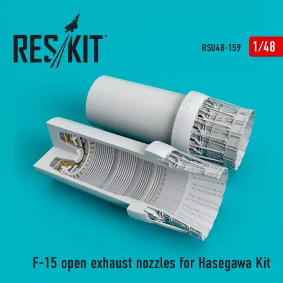 F-15 open exhaust nozzles for Hasegawa 1:48