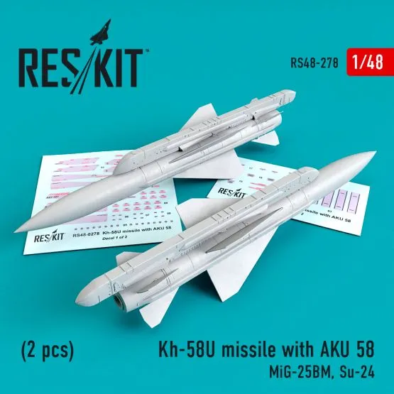 Kh-58U missile with AKU 58 1:48