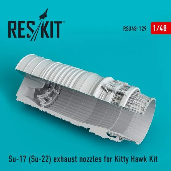 Su-17 /22 exhaust nozzles for Kitty Hawk 1:48