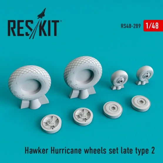 Hawker Hurricane wheels set late type 2 1:48