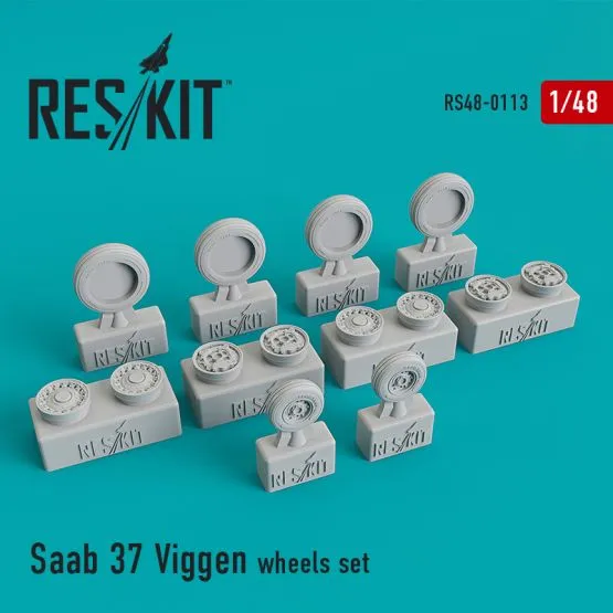 Saab 37 Viggen wheels set 1:48