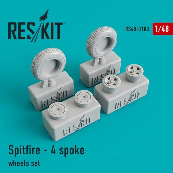 Spitfire - 4 spoke wheels set 1:48