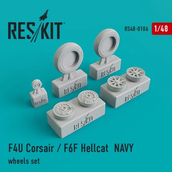 F4U Corsair / F6F Hellcat NAVY wheels set 1:48