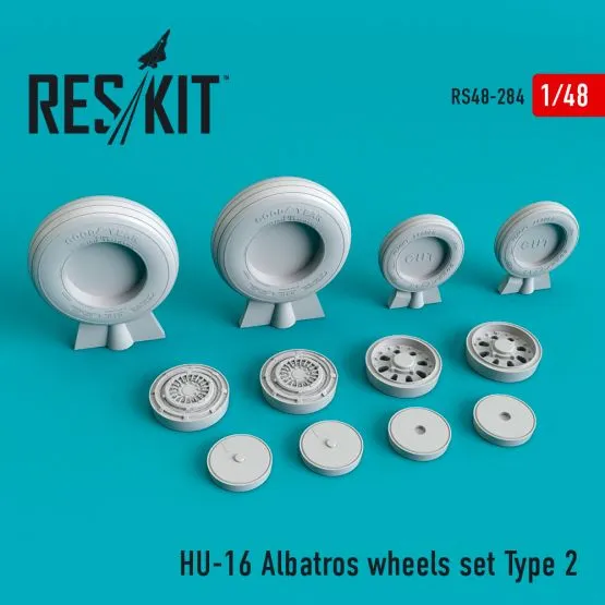 HU-16 Albatros wheels set Type 2 1:48
