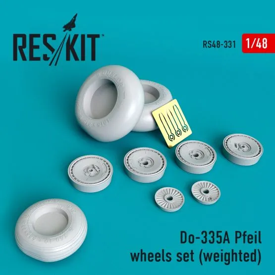 Do 335А Pfeil wheels set (weighted) 1:48