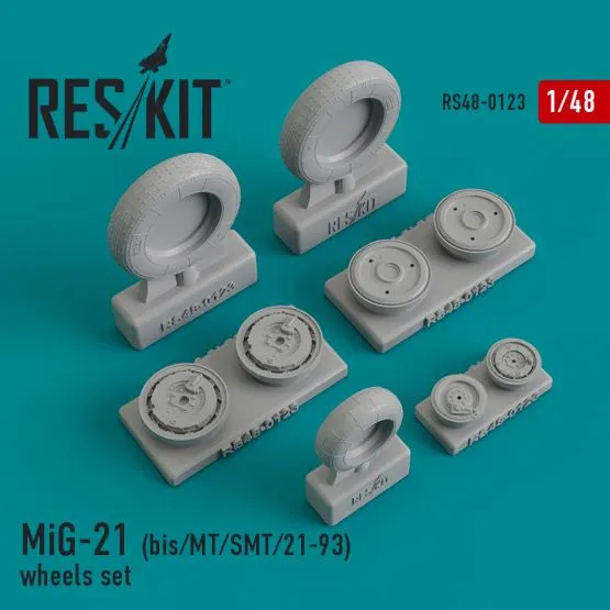 MiG-21 (bis/MT/SMT/21-93) wheels set 1:48 MiG-21 (bis/MT/SMT/21-93) wheels set 1:48