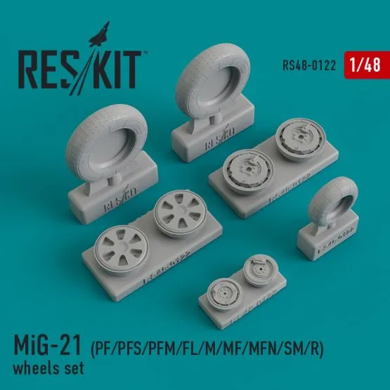 MiG-21 mid type wheels 1:48
