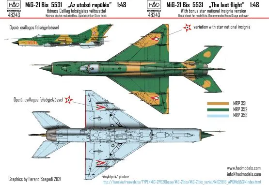 MiG-21Bis 5531 - The last flight 1:48