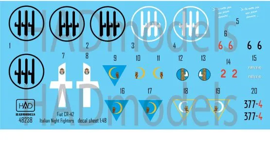 Fiat CR.42 Italian Night figthers 1:48