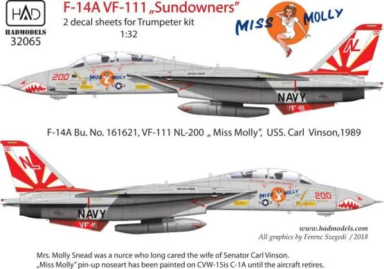 F-14A VF-111 Sundowners - Miss Molly 1:32