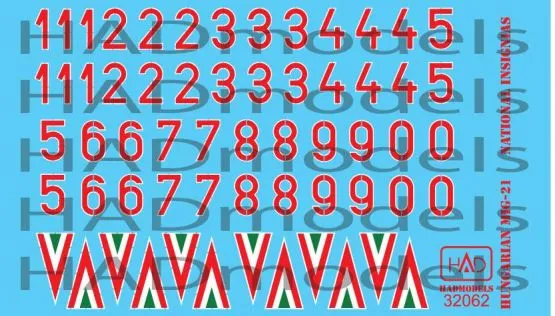 MiG-21/23 Hungarian national insignias 1990-98 1:32