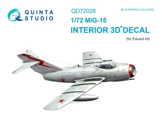 MiG-15 interior for Eduard 1:72 MiG-15 interior for Eduard 1:72