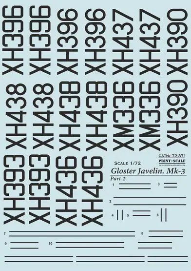 Gloster Javelin Mk.3 Part.2 1:72