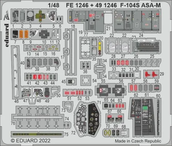 F-104S ASA-M P.E. for Kinetic (Zoom) 1:48