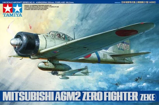 Mitsubishi A6M2 Zero Fighter (Zeke) 1:48