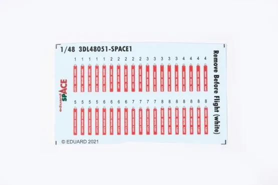 Remove Before Flight (white) SPACE 1:48