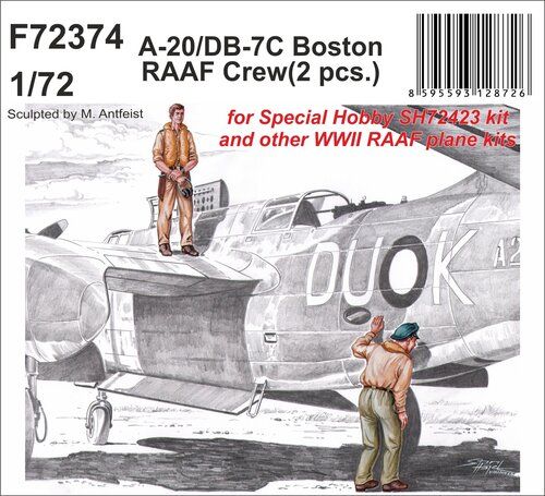 A-20/DB-7C Boston RAAF Crew 1:72