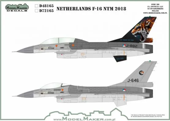 F-16 Netherlands NTM 2018 1:72