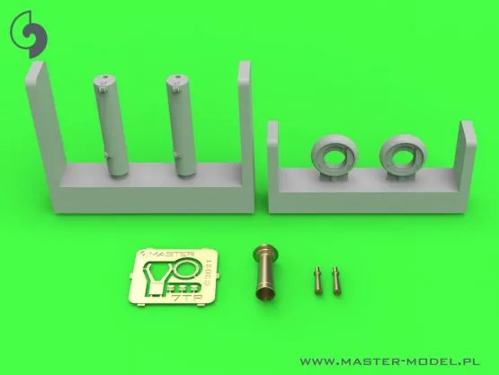 Polish light tank 7TP - twin turret - MG wz.30 & signal horn 1:35