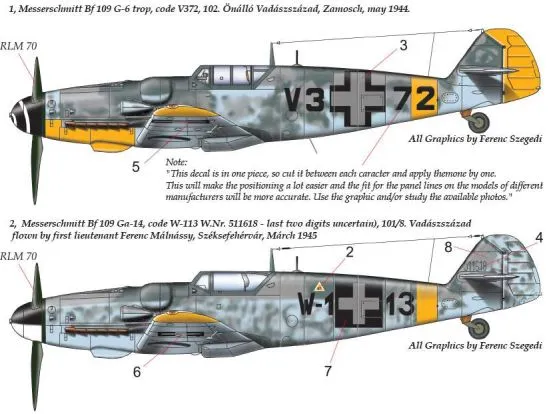 Bf 109G-6/14 (V3+72 ; W1+13) 1:32