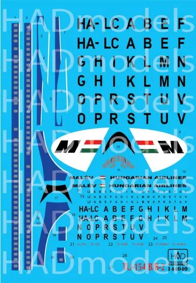 Tu-154 B/B-2 MALÉV 1:144