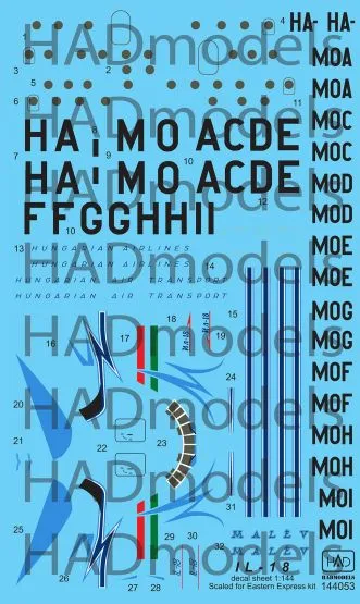 Il-18 Retro - 60s years MALÉV 1:144