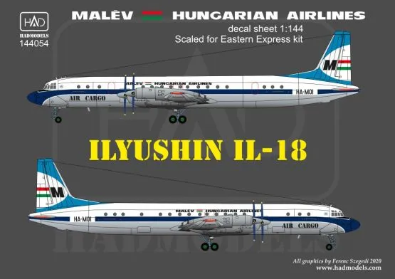 IL-18 MALÉV 70s-80s 1:144