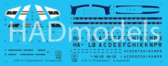 Tu-134A/A-3 MALÉV 1:144