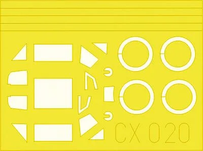 Bf 109E-3 mask for Tamiya 1:72