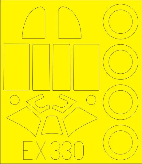 La-5 mask for Zvezda 1:48