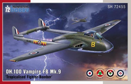 DH.100 Vampire FB.Mk.9 - Tropicalised Fighter-Bomber 1:72
