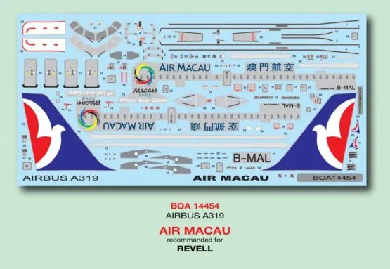 Airbus A319 - Air Macau 1:144