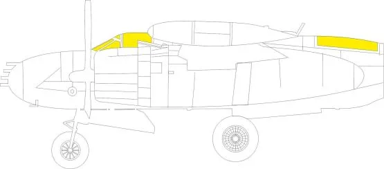 B-26K Invader mask for ICM 1:48