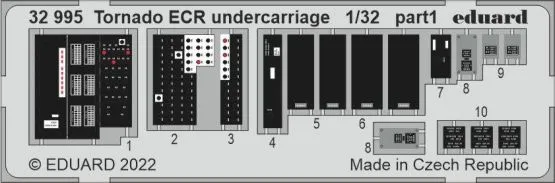 Tornado ECR undercarriage for Italeri 1:32
