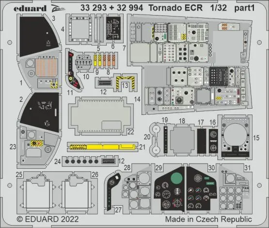 Tornado ECR interior for Italeri 1:32
