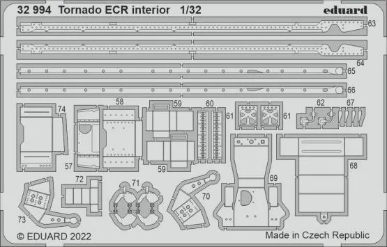 Tornado ECR interior for Italeri 1:32
