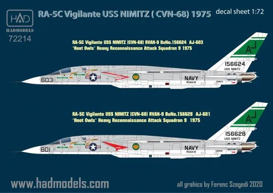 RA-5C Vigilante ”USS NIMITZ” Part 1 1:72