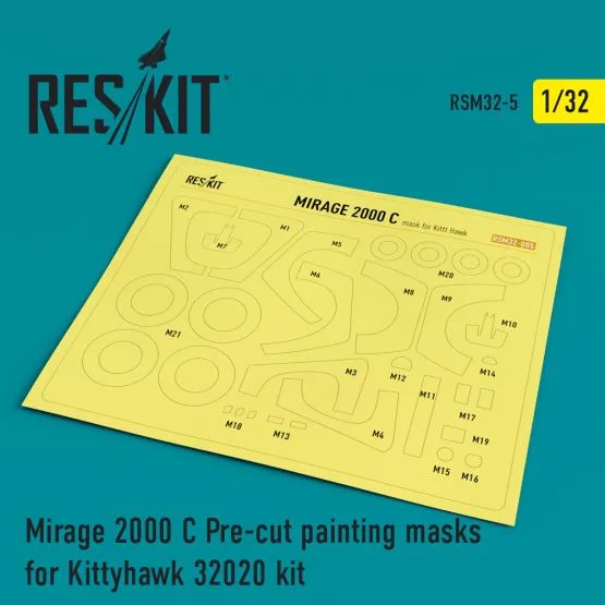 Mirage 2000C mask for Kitty Hawk 1:32