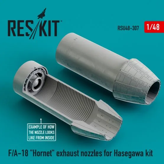 F/A-18 Super Hornet Type 2 exhaust nozzles for Hasegawa 1:48