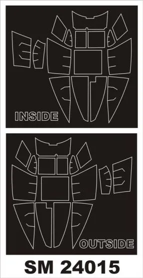 DH Mosquito mask for Airfix 1:24