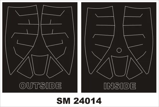 P-47D Thunderbolt mask for Vintage 1:24