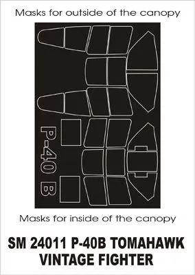P-40B mask for Vintage 1:24