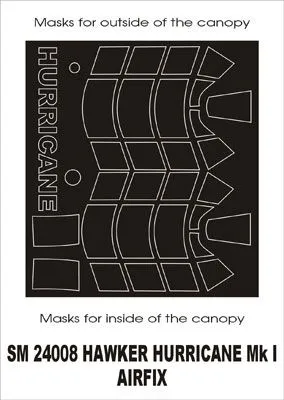 Hurricane Mk I mask for Airfix 1:24