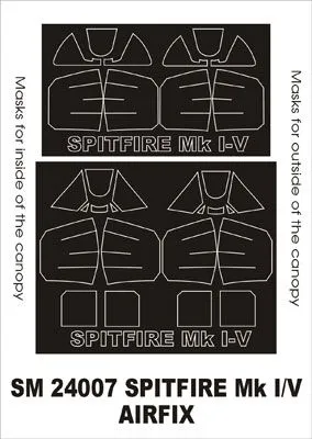 Spitfire Mk I/V mask for Airfix 1:24