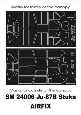 Ju 87B mask for Airfix 1:24